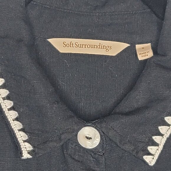 Soft Surroundings Button Up Womens Small - Picture 5 of 8